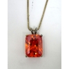Image 2 : .925 Silver CZ Necklace, Earrings & Ring Set - Gold Plated