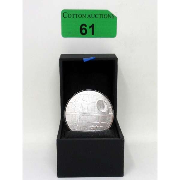 1 Oz .999 Silver 2020 Death Star Coin 
