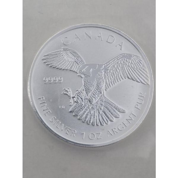 1 Oz .9999 Silver 2016 Peregrine Falcon Coin