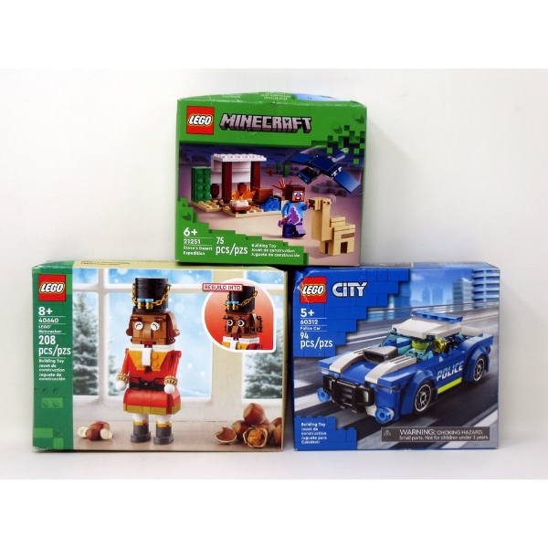 3 New LEGO  Building Toy Sets - Age 5+, 6+ & 8+