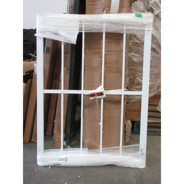 Mr. Goodbar White Adjustable Window Security Grill