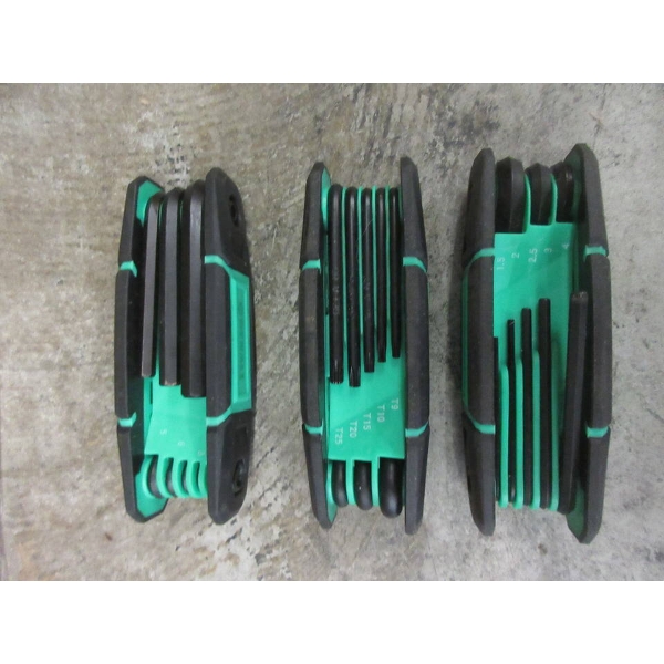 3 New Denali Folding 25 Hex Key Sets