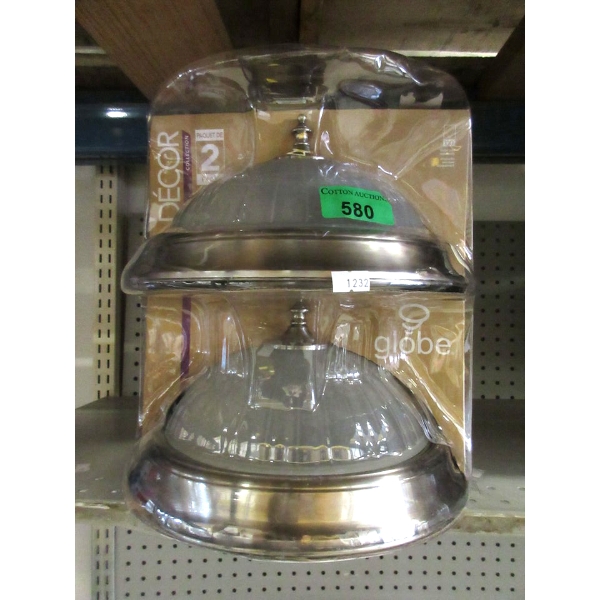 2 Globe Flush Mount Ceiling Light Fixtures