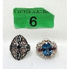 Image 1 : 2 x Sterling Silver Estate Rings 