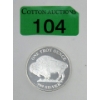 Image 1 : 1 Oz .999 Silver Indigenous/Buffalo Round 