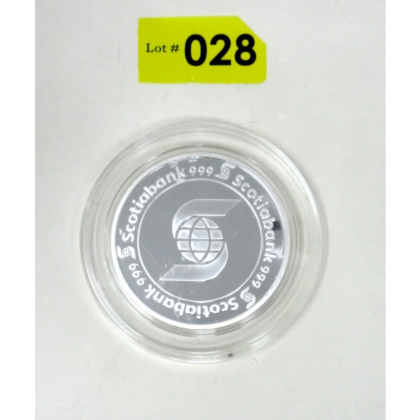 5 Oz .999 Silver Scotiabank Investor Round 