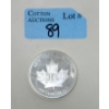 Image 1 : 1 Oz .999 Silver Canada SPROTT Inukshuk Round 