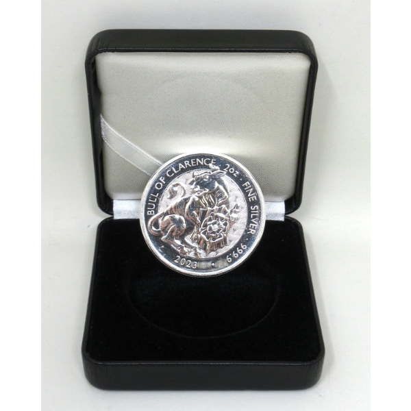 2 Oz .9999 Silver 2023 Bull of Clarence Coin 