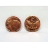 Image 2 : 10 x 1 Oz .999 Fine Copper Grizzly Bear Art Rounds