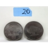 Image 1 : 2 x 1 Oz .999 Fine Titanium Buffalo Rounds 