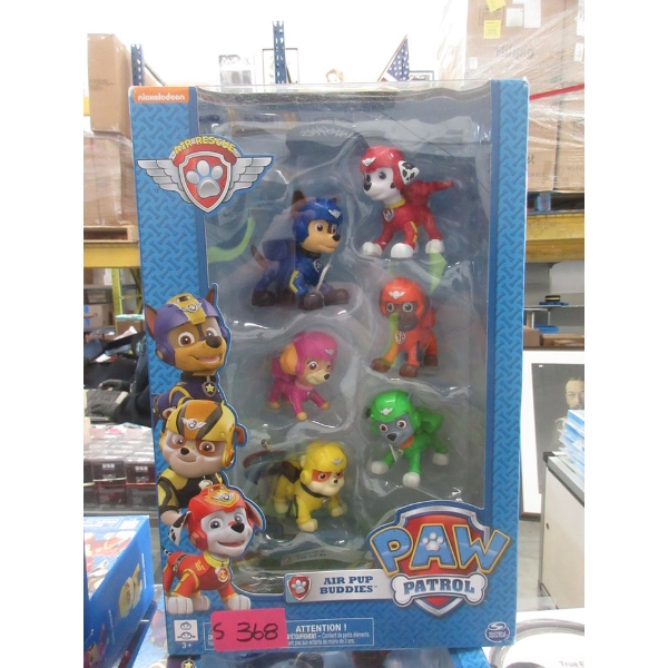 5 New Sets of 6 Paw Patrol "Air Pup" Buddies Toys