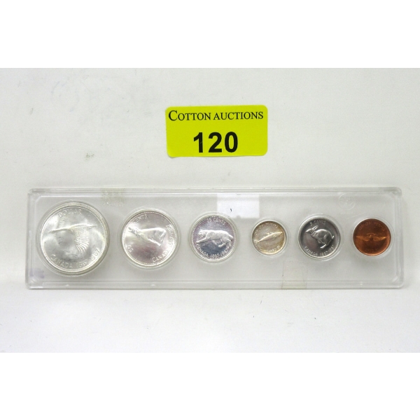 1967 Canada Centennial 6 Coin Set 