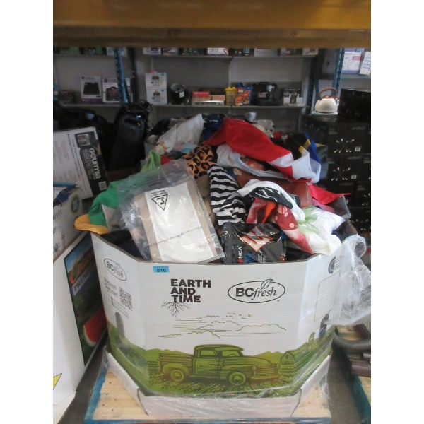Skid of Assorted Clothing & Soft Household Goods