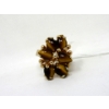 Image 2 : Three .925 Silver Gold Plated Gemstone Rings RED