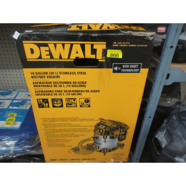 DeWalt 38 L/10 Gal Wet/Dry Shop Vac