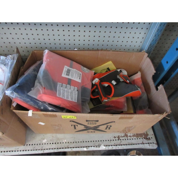 Box of Assorted New Dog Jackets 