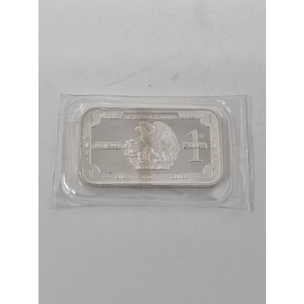 1 Oz .999 Silver USA Eagle Bar
