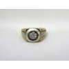 Image 1 : 10 KT Yellow & White Gold 7 Diamond Ring - Size 7