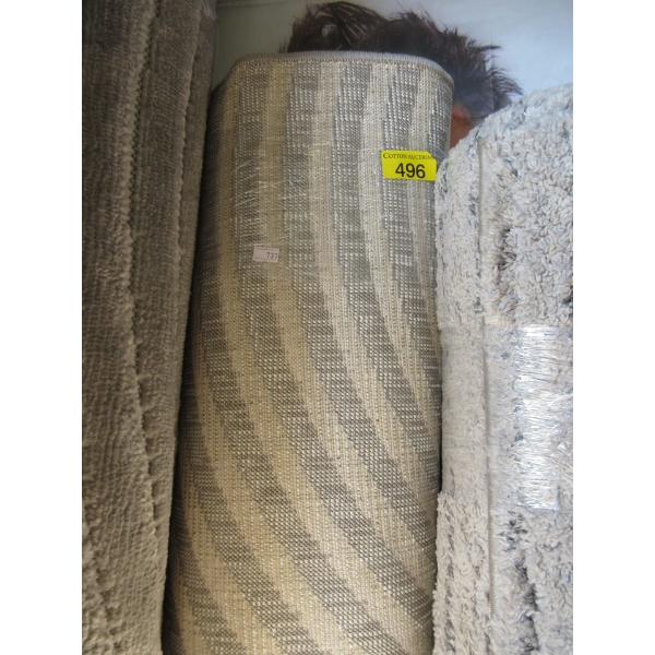 7' x 10' Grey Sculpted Low Pile Area Carpet 