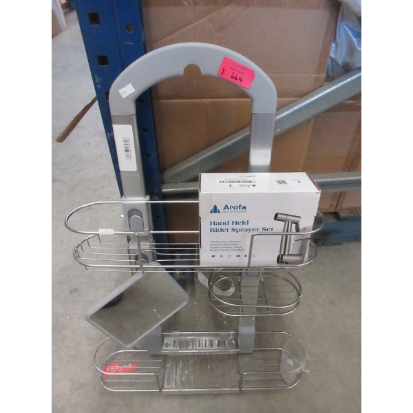 Bidet Sprayer Kit and Shower Caddy
