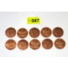 Image 1 : 10 x 1 Oz .999 Fine Copper Grizzly Bear Art Rounds