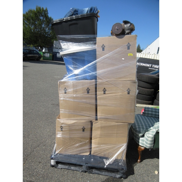 Wrapped Skid of Storage Locker Goods - As is 