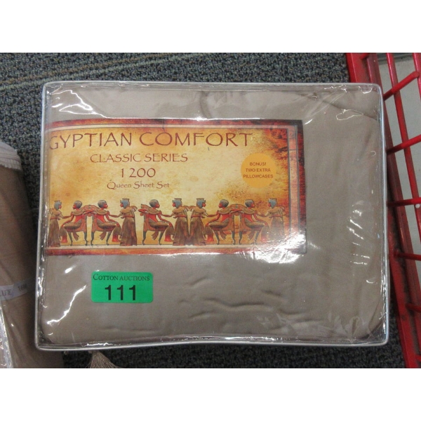 New Queen Size 6 Piece Sheet Set - Sand