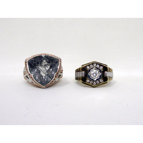 2 x Sterling Silver Estate Rings 