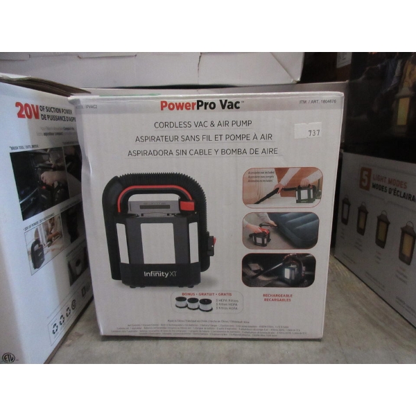 Infinity X1 Power Pro Cordless Vac & Air Pump 