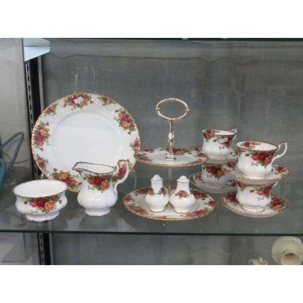 10 Pcs. Royal Albert "Old Country Roses" China