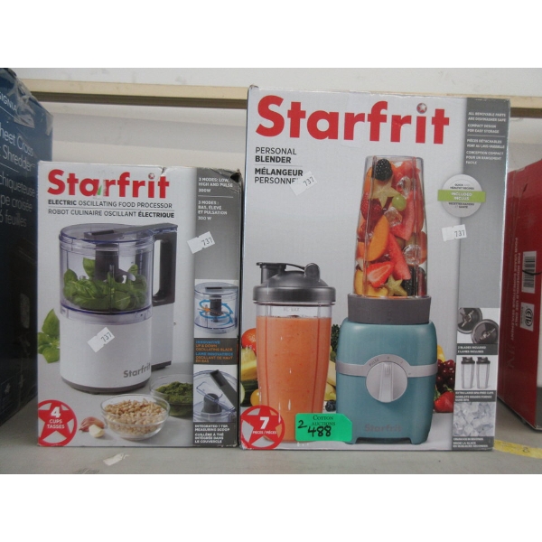 Starfrit Personal Blender & Starfrit Mini Processor 