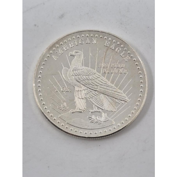 1 Oz .999 Silver American Eagle/Morgan Head Round