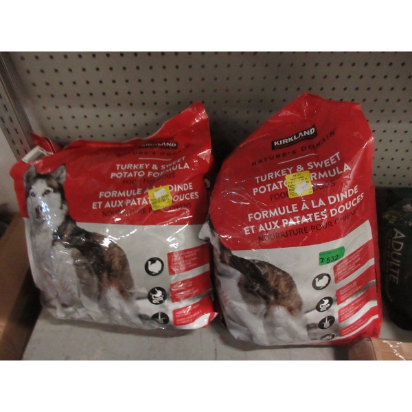 2 c 15.87 kg Bags of Kirkland Dry Dog Food - Resealed