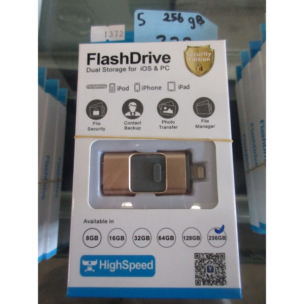 5 New 256 GB Flash Drives for Apple Products - Gold