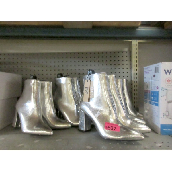 4 New Pairs of Women's Silver Madden NYC Boots