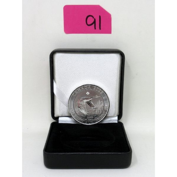 2 Oz .9999 Silver 2025 Canada Goose Coin 