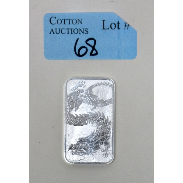 1 Oz .9999 Silver 2023 Year of the Dragon Legal Tender Coin 
