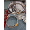 Image 2 : Shelf Lot of Silver Plated Serving Pieces - Preowned