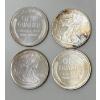 Image 2 : 4 x 1/4 Oz .999 Silver Walking Liberty Rounds 