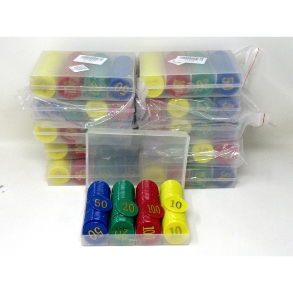 11 New Sets of 160 Plastic Poker Chips