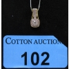 Image 1 : 14KT Yellow Gold Estate Multi-Diamond Pendant