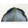 Image 1 : Large Blue Polished Brazilian Crystal Agate Bookend Set