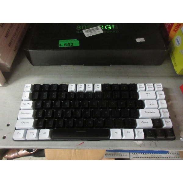 2 New G84 80% RGB Backlit Gaming Keyboards