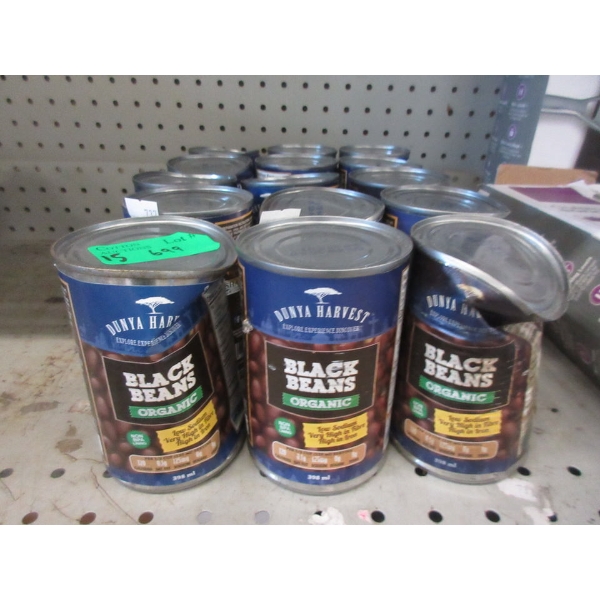 15 Dented Cans of Dunya Organic Black Beans