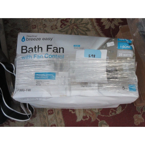 Dew Stop Breeze Easy Bath Fan with Control