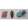 Image 4 : 15 x Hand-Carved Gemstone Pendants 