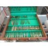 Image 2 : Brass Flatware Set for 8 with Serving Pieces