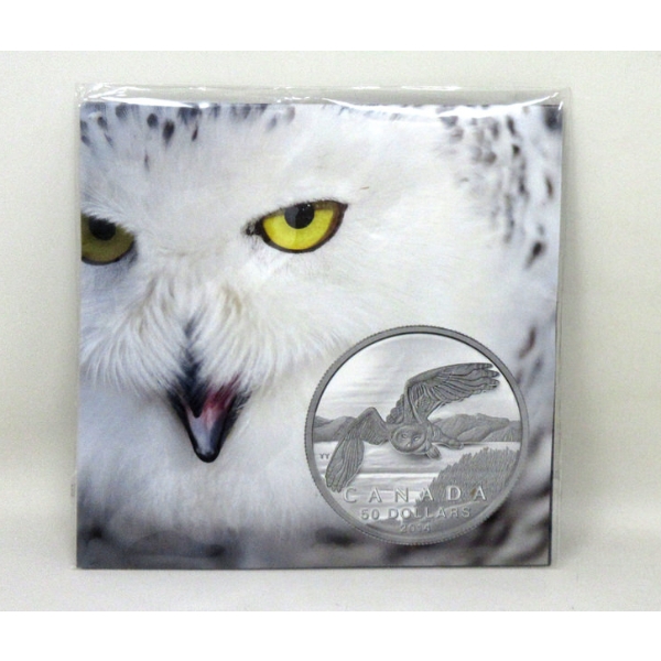 15.87 Gram .9999 Silver 2014 Snowy Owl $50 Coin 