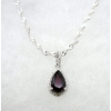 Image 1 : New Garnet & Diamond Necklace