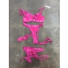 Image 2 : 14 New 4 Piece Ladies Bra & Garter Belt Sets - Pink